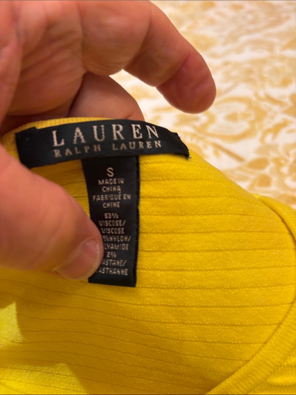 Lauren Ralph Lauren Bright Yellow Sleeveless Sheath Dress - Picture 4 of 6